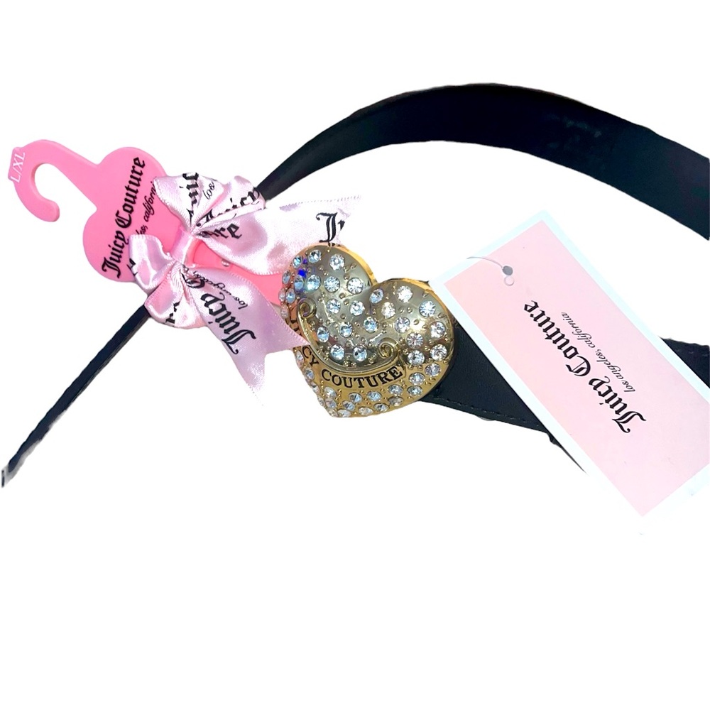 *new* Juicy Couture Belt Heart Buckle Rhinestone Large/XLarge